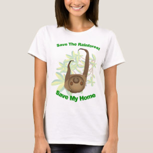 Save The Rainforest Sloth T-Shirt
