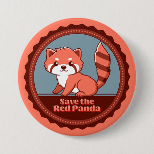 Save the Red Panda 3 Inch Round Button
