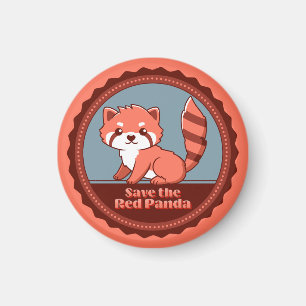 Save the Red Panda Magnet