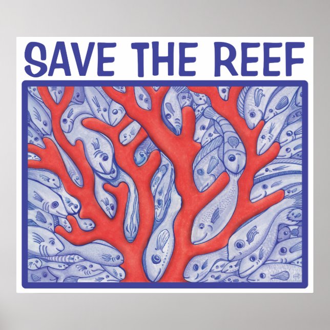 Save the Reef Happy Fish Poster (Front)