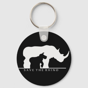 Save The Rhino Keychain