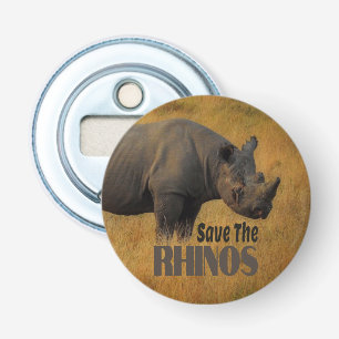 Save The Rhinos Bottle Opener