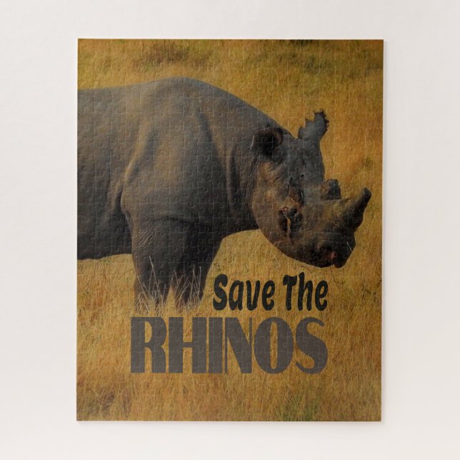 Save The Rhinos Jigsaw Puzzle (Vertical)