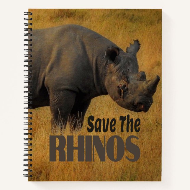 Save The Rhinos Notebook (Front)