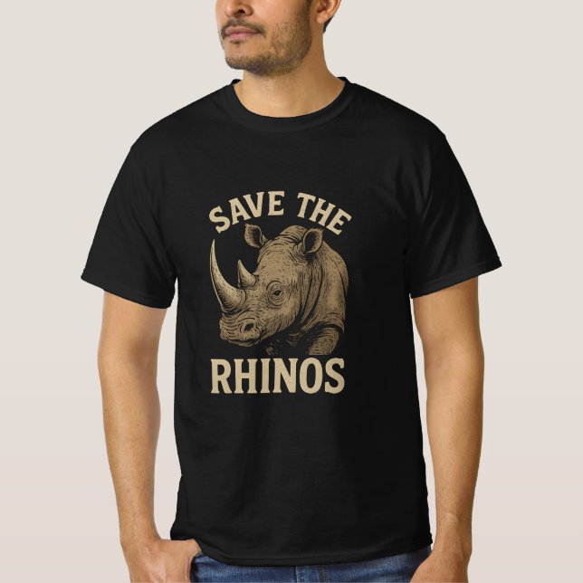 Save the Rhinos T-Shirt (Front)
