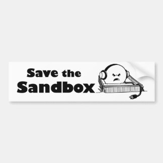 Save the Sandbox Bumper Sticker