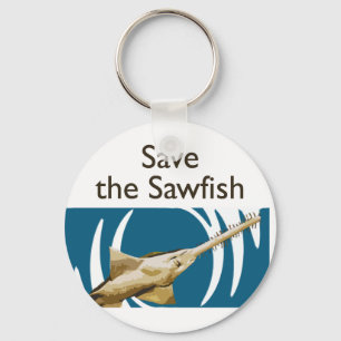Save The Sawfish keychain