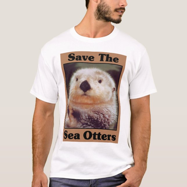 Save the Sea Otters T-Shirt (Front)