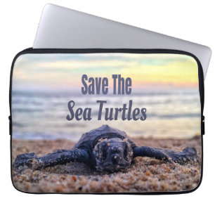 Save The Sea Turtles Laptop Sleeve