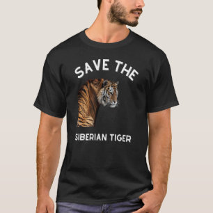 Save The Siberian Tiger Safari Men Women Kids T-Shirt