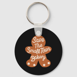 Save The Small Xmas Town Kery Gingerbread Christma Keychain
