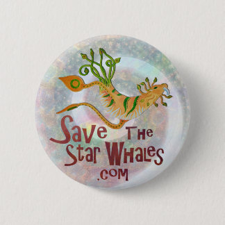Save the Star Whales: Sky Lion Swirl 2 Inch Round Button