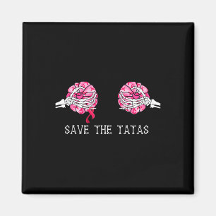 Save The T.a.T.a.s Pumpkin Breast Cancer Awareness Magnet