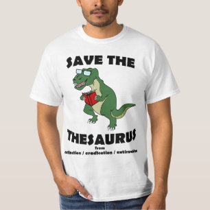 Save The Thesaurus Dinosaur T-Shirt