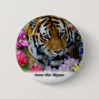 Save the Tigers 2 Inch Round Button