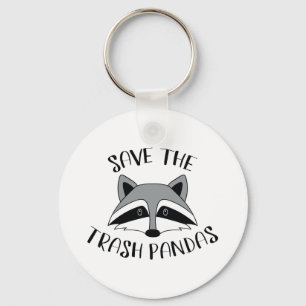 Save The Trash Pandas Keychain