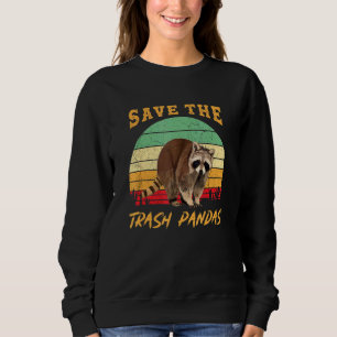 Save The Trash Pandas Raccoon Animal Sweatshirt