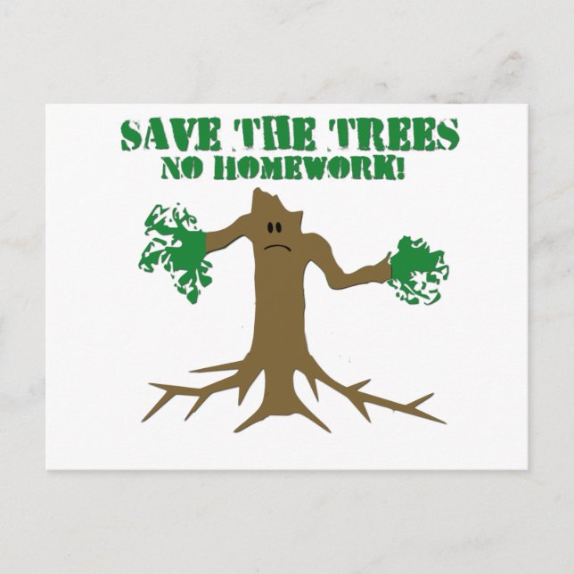 Save The Trees Postcard (Front)
