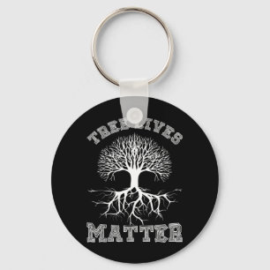 Save The Trees Tree Lives Arbor Day Keychain