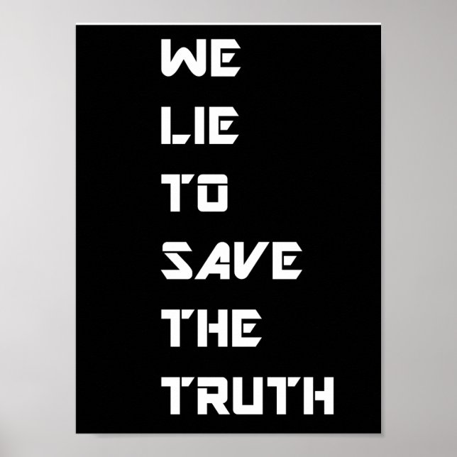 SAVE THE TRUTH POSTER (Front)