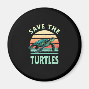 Save The Turtles Animal Turtle Pet Lover (1) Magnet