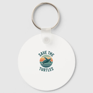Save The Turtles Animal Turtle Pet Lover (2) Keychain