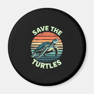 Save The Turtles Animal Turtle Pet Lover (2) Magnet