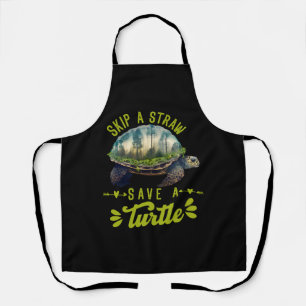 Save the Turtles Environmental Protection Ocean  Apron