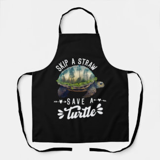 Save the Turtles Environmental Protection Ocean    Apron