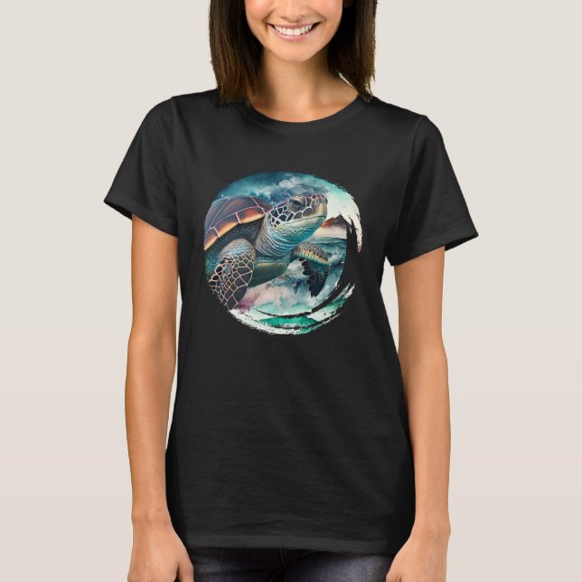 Save the Turtles Environmental protection Ocean sp T-Shirt (Front)
