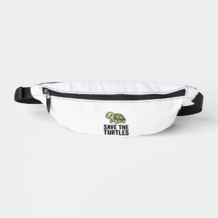 Save The Turtles Vintage Turtle Conservation Shirt Fanny Pack