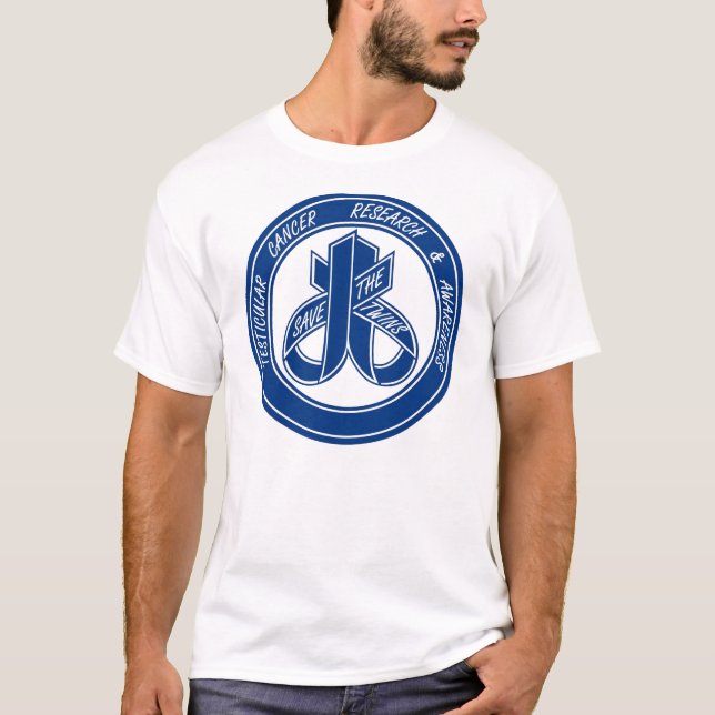 Save the Twins Testicular Cancer Awareness T-Shirt (Front)