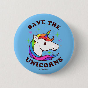 Save The Unicorns 2 Inch Round Button