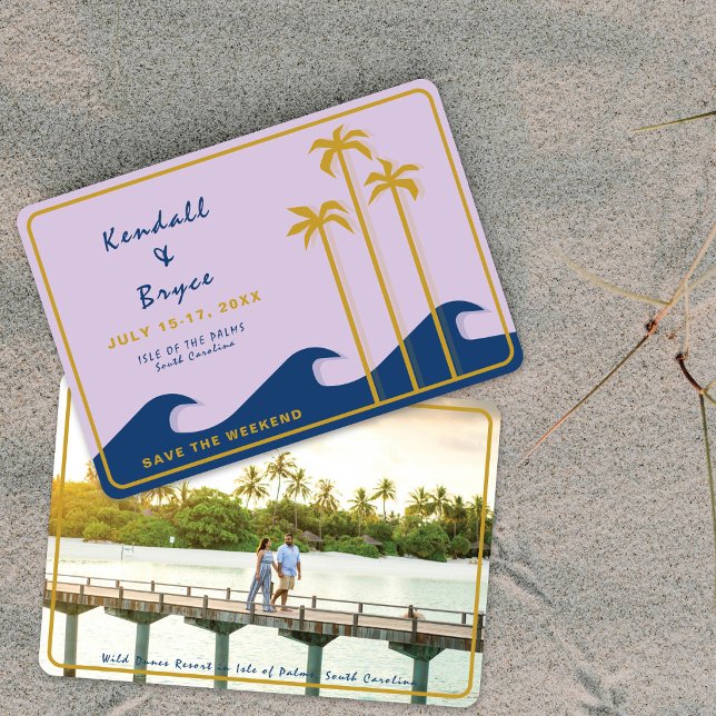 Save the Weekend Destination Tropical Wedding Date (Creator Uploaded)