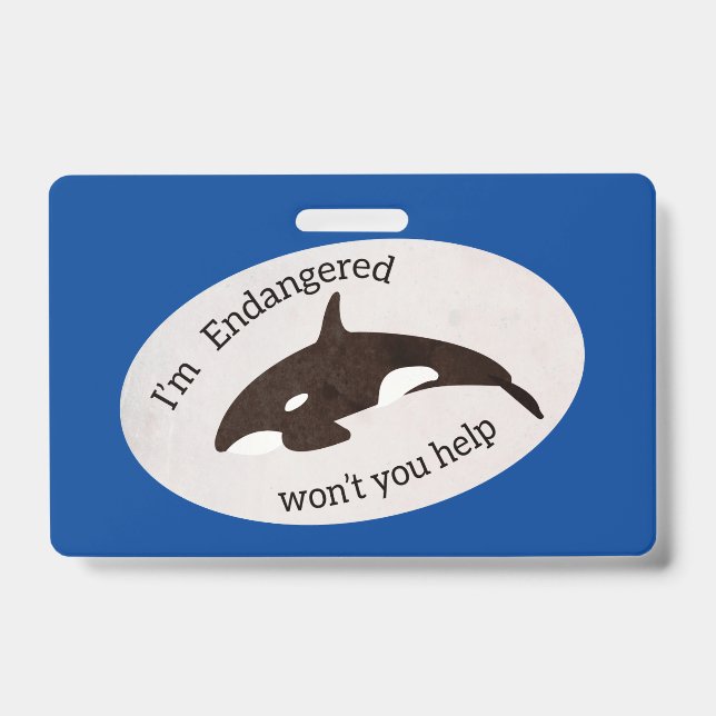 Save the Whales Badge (Front)
