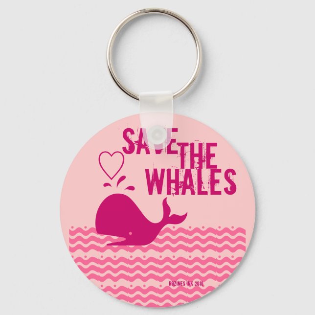 Save The Whales - Environmentally Conscious Keychain (Front)
