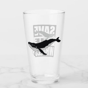 Save The Whales Glass