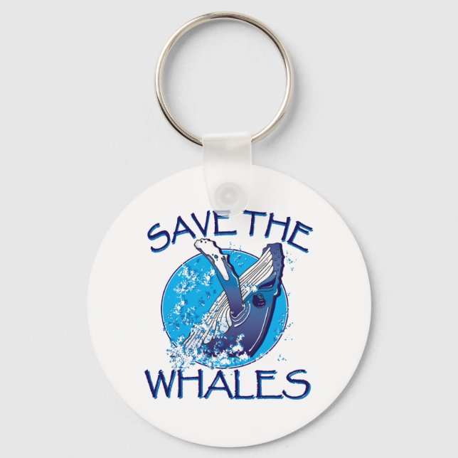 Save the Whales Keychain (Front)