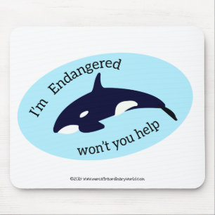 Save the Whales Mouse Pad