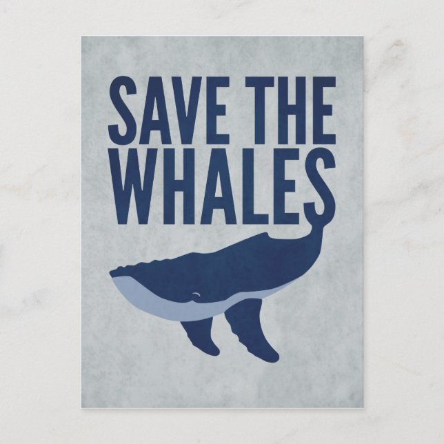Save the Whales Postcard (Front)