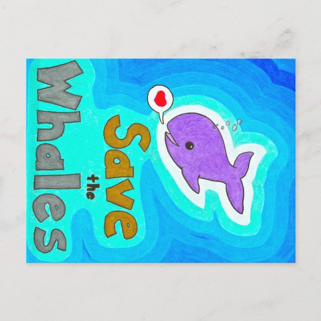 Save the Whales Postcards (Front)