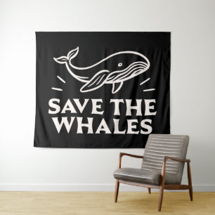 Save the whales tapestry