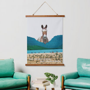 Save the Wild Horses, Save the Wilderness Hanging Tapestry