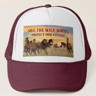 Save The Wild Horses Trucker Hat