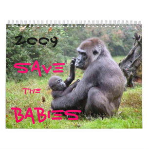 Save The Wildlife Babies Calendar