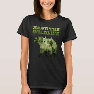 Save the Wildlife endangered Animals and Plants en T-Shirt
