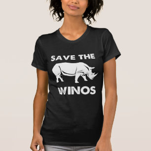 Save the Winos with Rhinoceros T-Shirt
