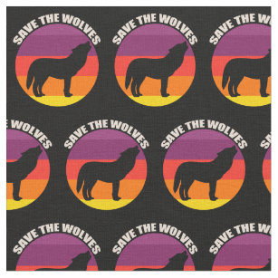 Save the Wolves Fabric