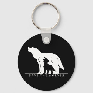 Save the Wolves Keychain