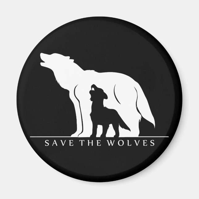 Save the Wolves Magnet (Front)